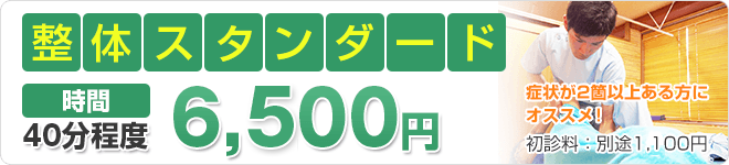 keiwa整骨院接骨院メニュ整体スタンダード